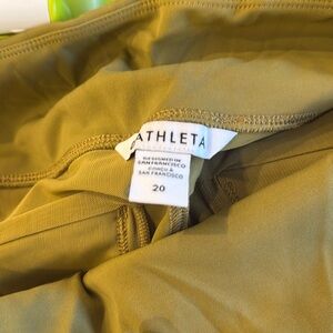 Athleta Rainier leggings, chartreuse, size 20, excellent used condition